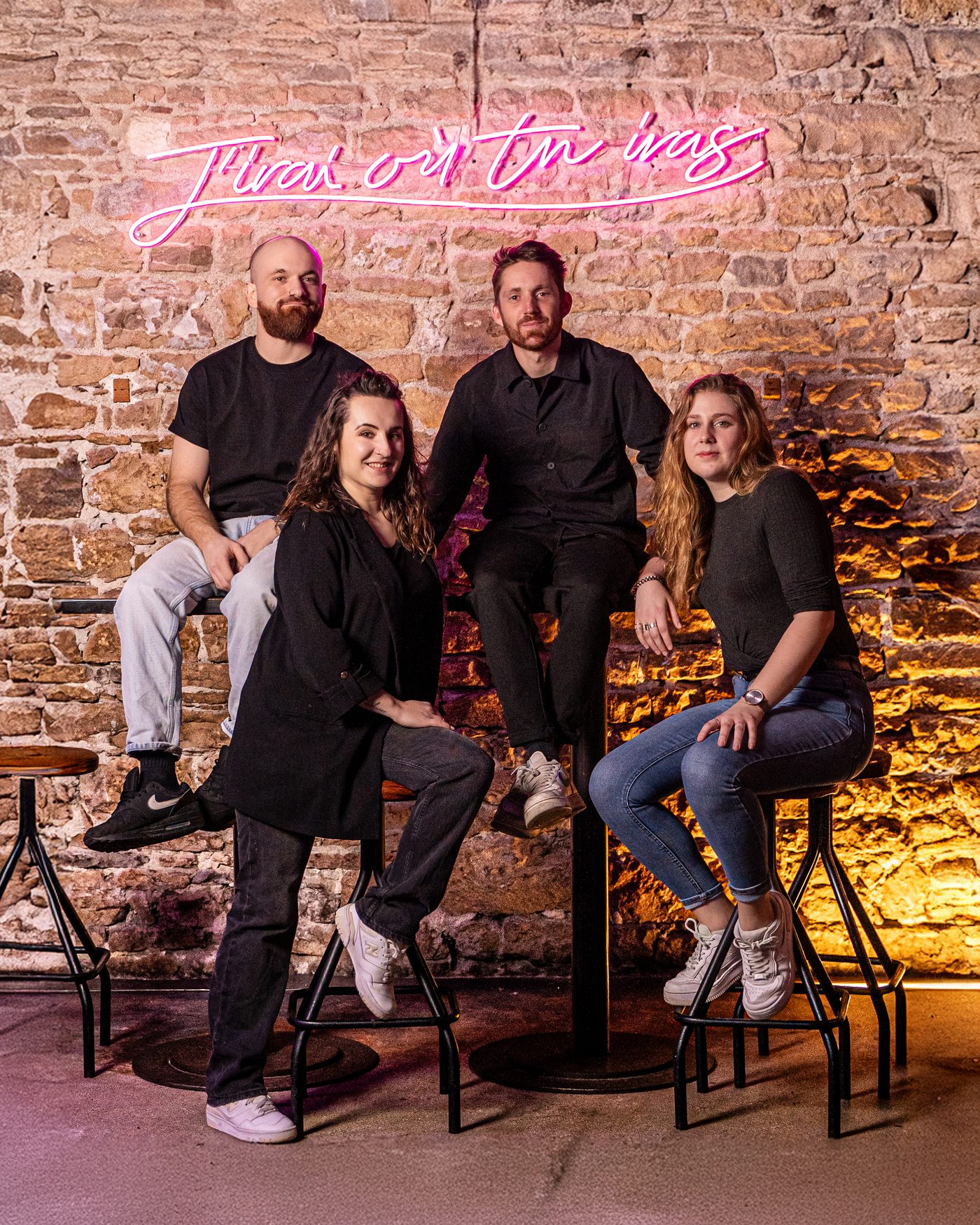 L'équipe du Rambler Cocktail Club Lyon — barmen et staff en poste 7 rue Pizay